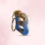 Personalized Resin Alphabet B Keychain - Your Initials in Style - Image 2
