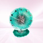 Emerald Green Mini Resin Table Clock