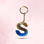 Personalized Resin Alphabet S Keychain - Your Initials in Style