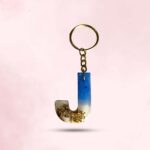 Personalized Resin Alphabet J Keychain - Your Initials in Style (Copy)