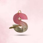 Personalized Pink Resin Alphabet S Keychain - Your Initials in Style - Image 2