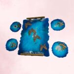 Blue Butterfly Resin Tray - A Touch of Sophistication