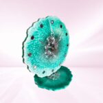 Emerald Green Mini Resin Table Clock - Image 2