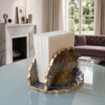 Black Gold Napkin Holder - Image 5