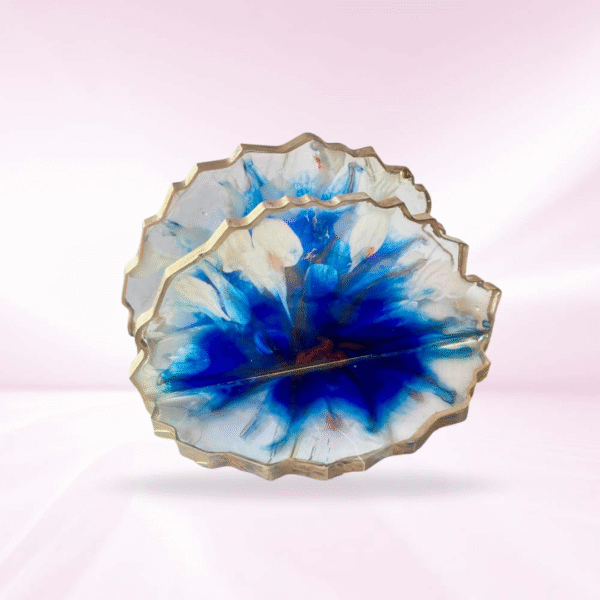 Blue Bloom Napkin Holder