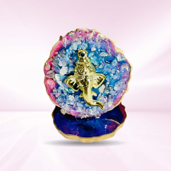 Blue Mini Ganesha Stand - Resin Crafted