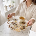 Brewed Awakening - Real Coffee Bean Resin Tray with Coasters - Image 2