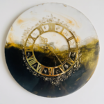 CLassic Black and White Resin Wall Clock
