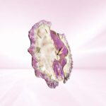 Lavender Geode Resin Wall Clock - Timeless Elegance for Your Walls - Image 3