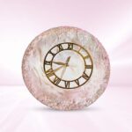 White Geode Resin Wall Clock