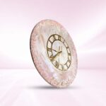 White Geode Resin Wall Clock - Image 2