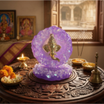 Dark Purple Mini Ganesha Stand - Resin Crafted