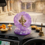 Dark Purple Mini Ganesha Stand - Resin Crafted - Image 3