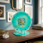 Emerald Green Mini Resin Table Clock