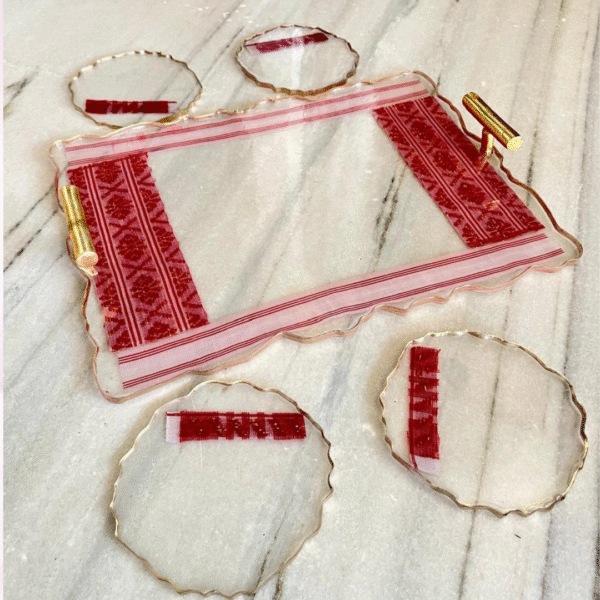 Resin Gamusa Tray (Transparent) - A Blend of Tradition & Elegance
