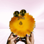 Orange Yellow with Ganesha Pooja Thali - Image 3