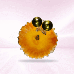 Orange Yellow with Ganesha Pooja Thali