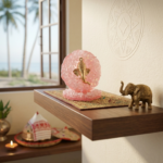Pink Crystal Studded Mini Ganesha Stand - Image 2