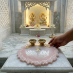 Pink Resin Pooja Thali with OM - Image 3