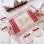 Resin Gamusa Tray (Transparent) - A Blend of Tradition & Elegance