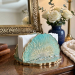 Serene Turquoise Napkin Holder - Image 3