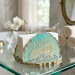 Serene Turquoise Napkin Holder - Image 2