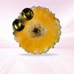 Sunset Orange with Swastik Resin Pooja Thali - Image 2