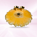 Sunset Orange with Swastik Resin Pooja Thali