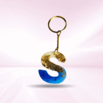 Personalized Resin Alphabet S Keychain - Your Initials in Style