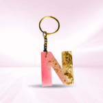 Personalized Resin Alphabet N Keychain - Your Initials in Style