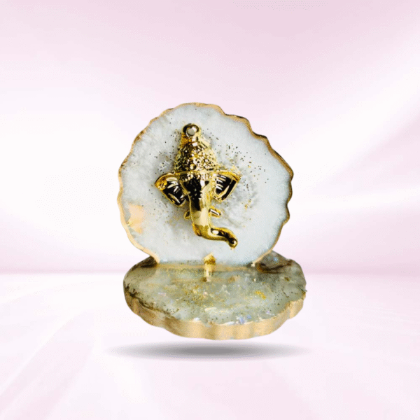 White Mini Ganesha Stand