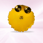 Yellow Resin Pooja Thali with OM - Image 2