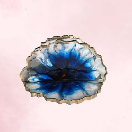 Blue Bloom Napkin Holder
