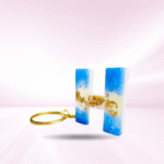 Personalized Resin Alphabet H Keychain - Your Initials in Style - Image 2