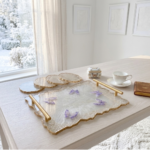 Beige butterfly Resin Tray - A Touch of Sophistication - Image 2