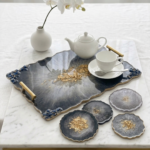 Black Gold Resin Tray - A Touch of Sophistication - Image 3