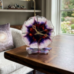 Blue Floral Bloom Mini Table Clock - Image 3