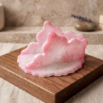 Pink Petal Crystal Studded Napkin Holder