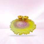 Pista Green With Om Resi Pooja thali - Image 3