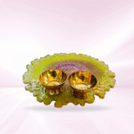 Pista Green With Om Resi Pooja thali - Image 2