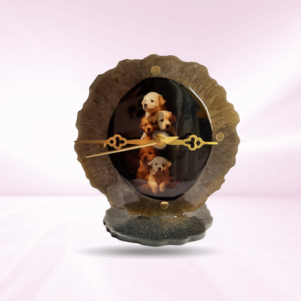 Pawsitively Timely Fun - Mini Table Clock