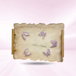 Beige butterfly Resin Tray - A Touch of Sophistication - Image 2