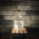 Illuminate Your Space: Bottle Art with Mirror Stickers and Lights - Image 2