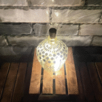 Illuminate Your Space: Bottle Art with Mirror Stickers and Lights - Image 4