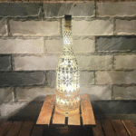 Illuminate Your Space: Bottle Art with Mirror Stickers and Lights - Image 3