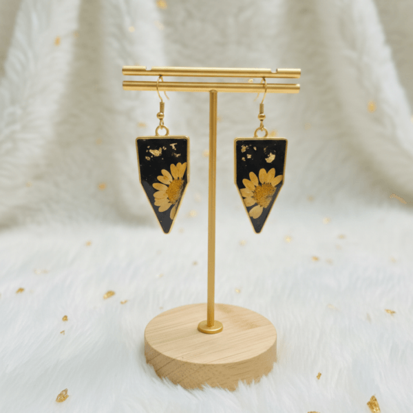 Delicate Blooms - Real Pressed Daisy Earrings