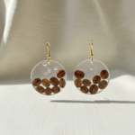 Coffee Lover's Delight - Real Coffee Beans Resin Earrings - Image 2
