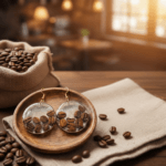 Coffee Lover's Delight - Real Coffee Beans Resin Earrings - Image 3