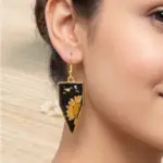 Delicate Blooms - Real Pressed Daisy Earrings - Image 4