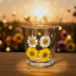 Delicate Blooms - Real Pressed Double Daisy Earrings - Image 2